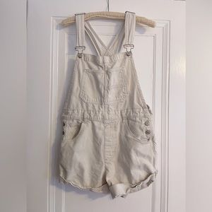 Free People Top rated Ziggy Shortalls denim, off white Size M